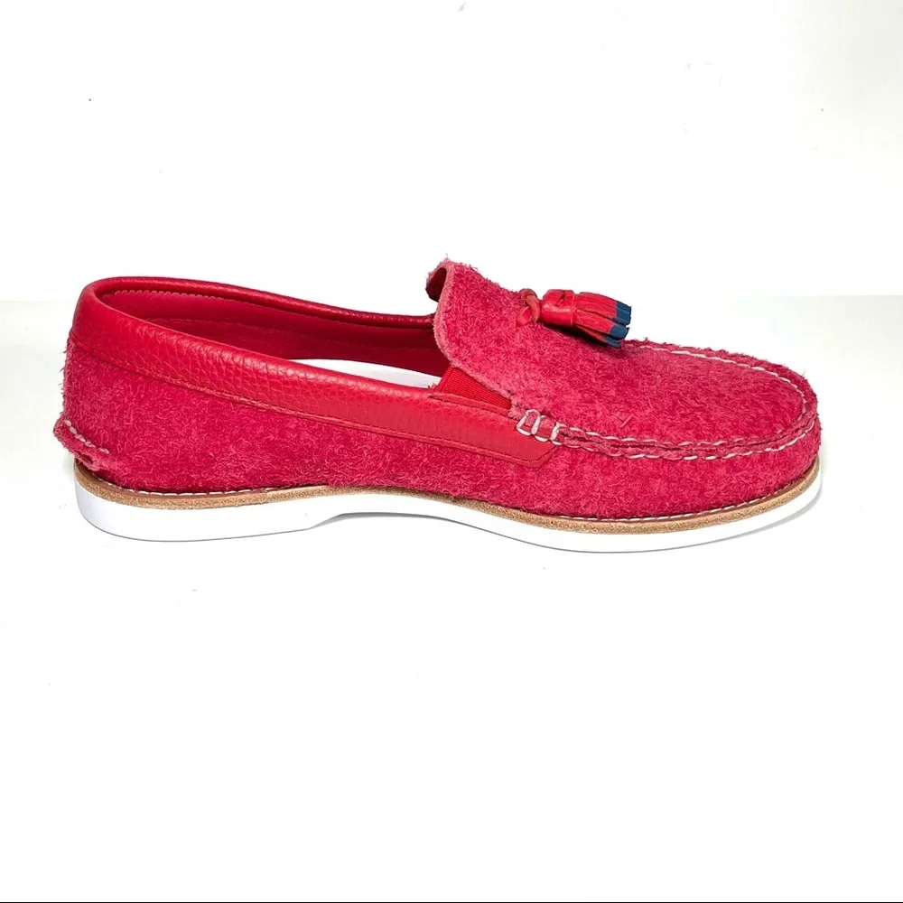 Sperry cloud Authentic‎ Original Men’s Tassel Loafers Red Suede Size 8 Rare